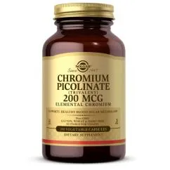 Витамины и минералы Solgar Chromium Picolinate 200 мкг 180 вегакапсул (033984008670)