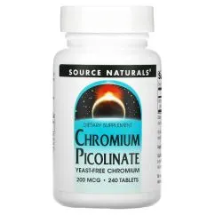 Витамины и минералы Source Naturals Chromium Picolinate 240 таблеток (0021078001089)