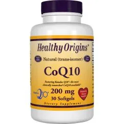 Натуральна добавка Healthy Origins CoQ10 Kaneka Q10 200 mg 30 капсул (CN13699)