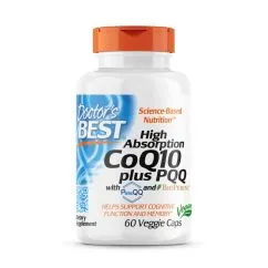 Витамины и минералы Doctor's Best CoQ10 plus PQQ High Absorption 60 капсул (753950004283)