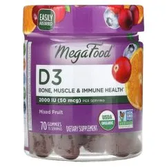 Витамины и минералы MegaFood Vitamin D3 1000 IU 70 желеек (CN14678-1)