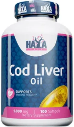 Вітаміни Haya Labs Cod Liver Oil 1000 мг 100 софт гель (853809007875)