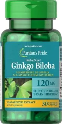 Натуральная добавка Puritan's Pride Ginkgo Biloba 120 мг 30 капс (25077045457)