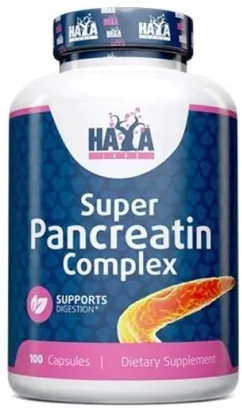 Натуральная добавка Haya Labs Super Pancreatin Enzymes 100 капс (854822007392)