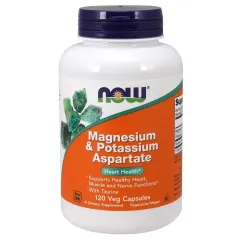 Мінерали Now Foods Magnesium and Potassium Aspartate 120 веган капс (733739013200)