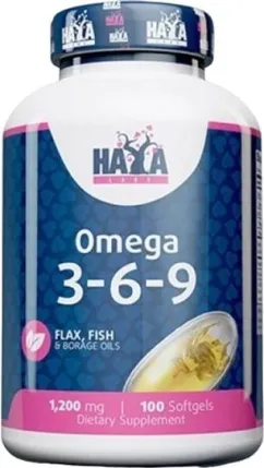 Витамины Haya Labs Omega 3-6-9 1200mg 100 софт гель (854822007477)