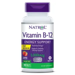 Витамины Natrol Vitamin B-12 5000mcg F/D Straw 100 таб (47469066727)