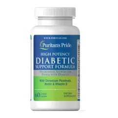 Вітаміни та мінерали Puritan's Pride Diabetic Support Formula 60 каплет (074312149559)
