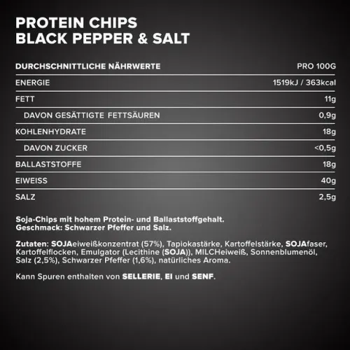 Замінник харчування IronMaxx Protein Chips 40 50 г сіль&перець (4260648132570) - фото №2