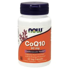 Витамины Now Foods CoQ10 60 мг 60 веган капс (733739031532)