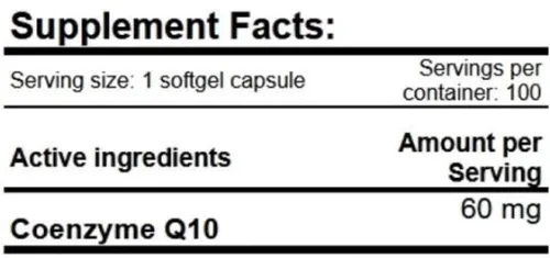 Вітаміни Amix Coenzyme Q10 60 мг 50 софт гель (8594046796086) - фото №2