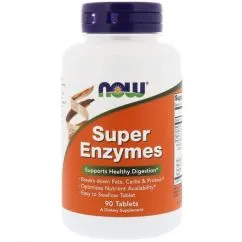 Натуральная добавка Now Foods Super Enzymes 90 таб 07/2023 (733739029607)