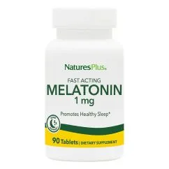 Натуральна добавка Natures Plus Fast Acting Melatonin 1 mg 90 таблеток (CN13512)