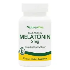 Натуральна добавка Natures Plus Fast Acting Melatonin 5 mg 90 таблеток (097467476264)