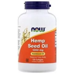 Натуральна добавка Now Foods Hemp Seed Oil 1000 mg 120 софт гель (733739017994)