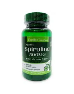 Натуральная добавка Earth's Creation Spirulina 500 mg 100 таб (608786070202)