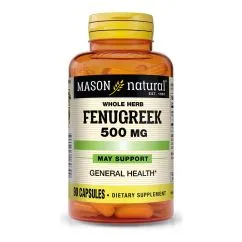 Стимулятор тестостерону Mason Natural Fenugreek 500 mg 90 капсул (311845160300)