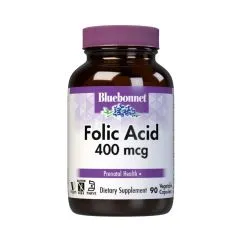 Витамины и минералы Bluebonnet Folic Acid 400 мкг 90 вегакапсул (0743715004504)