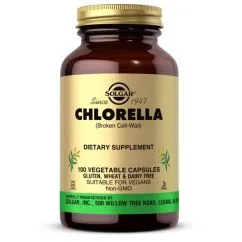 Натуральная добавка Solgar Chlorella 100 вегакапсул (033984038189)