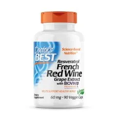 Натуральна добавка Doctor's Best French Red Wine Grape Extract 90 вегакапсул (753950000582)