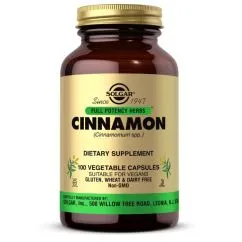 Натуральна добавка Solgar Full Potency Herbs Cinnamon 100 вегакапсул (033984008779)