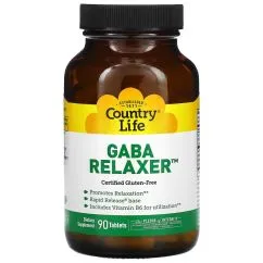 Аминокислота Country Life GABA Relaxer 90 таблеток (0301653905903)