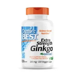 Натуральная добавка Doctor's Best Extra Strength Ginkgo 120 mg 120 вегакапсул (753950000919)