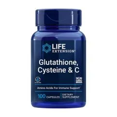 Натуральная добавка Life Extension Glutathione Cysteine & C 100 капсул (0737870154112)
