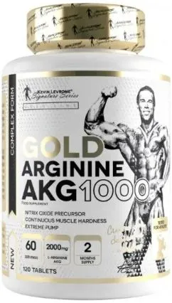 Аминокислота Kevin Levrone Gold Arginine AKG 1000 120 таблеток (CN9674)