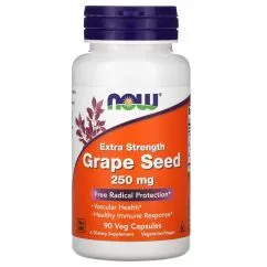 Натуральна добавка Now Foods Grape Seed 250 mg 90 вегакапсул (733739032744)