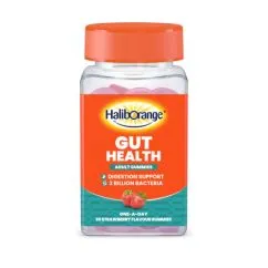 Пробиотики и пребиотики Haliborange Gut Health 30 желеек Клубника (5060216565309)