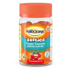 Пробиотики и пребиотики Haliborange Happy Tummies Immune Support 30 желеек Клубника (5060216565149)