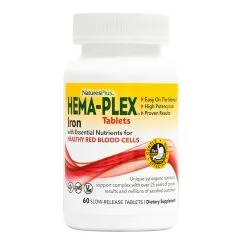 Вітаміни та мінерали Natures Plus Hema-Plex 60 таблеток (097467037625)
