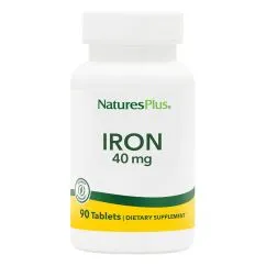 Вітаміни та мінерали Natures Plus Iron 40 мг 90 таблеток (097467034105)