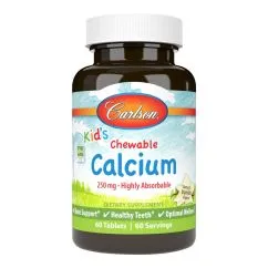 Вітаміни та мінерали Carlson Labs Kid's Chewable Calcium 60 таблеток (088395050831)