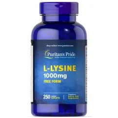 Амінокислота Puritan's Pride L-Lysine 1000 мг 250 каплет (0074312160134)