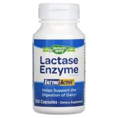 Натуральна добавка Nature's Way Lactase Enzyme Formula 100 капсул (033674471104)