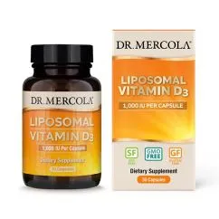 Витамины и минералы Dr. Mercola Liposomal Vitamin D3 1000 IU 30 капсул (0813006017329)