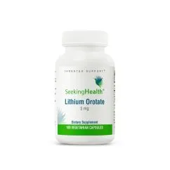 Вітаміни та мінерали Seeking Health Lithium Orotate 5 мг 100 вегакапсул (CN14660)