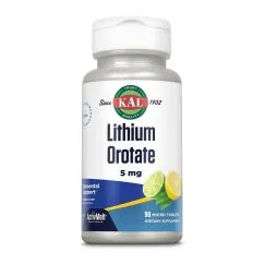 Витамины и минералы KAL Lithium Orotate 5 мг 90 микро таблеток (0021245380382)
