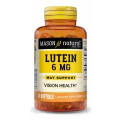 Натуральная добавка Mason Natural Lutein 6 mg 60 капсул (CN10948)