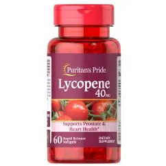 Натуральна добавка Puritan's Pride Lycopene 40 mg 60 капсул (0025077184804)