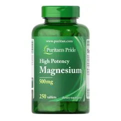 Вітаміни та мінерали Puritan's Pride High Potency Magnesium 500 мг 250 таблеток (CN12959)