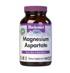 Вітаміни та мінерали Bluebonnet Magnesium Aspartate 100 вегакапсул (743715007307)