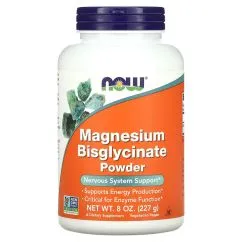 Витамины и минералы Now Foods Magnesium Bisglycinate Powder 227 грамм (733739012999)