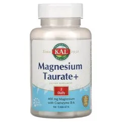 Витамины и минералы KAL Magnesium Taurate+ 400 мг 90 таблеток (0021245369752)