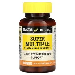 Вітаміни та мінерали Mason Natural Super Multiple 100 таблеток (CN13485)