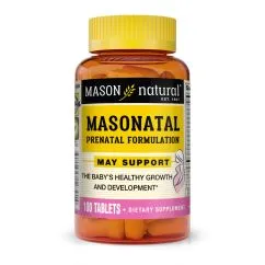 Вітаміни та мінерали Mason Natural Masonatal Prenatal Formulation 100 таблеток (0305251287973)