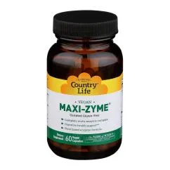 Натуральна добавка Country Life Maxi-Zyme 60 вегакапсул (015794054269)