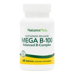 Витамины и минералы Natures Plus Mega B-100 60 таблеток (0807205109268)